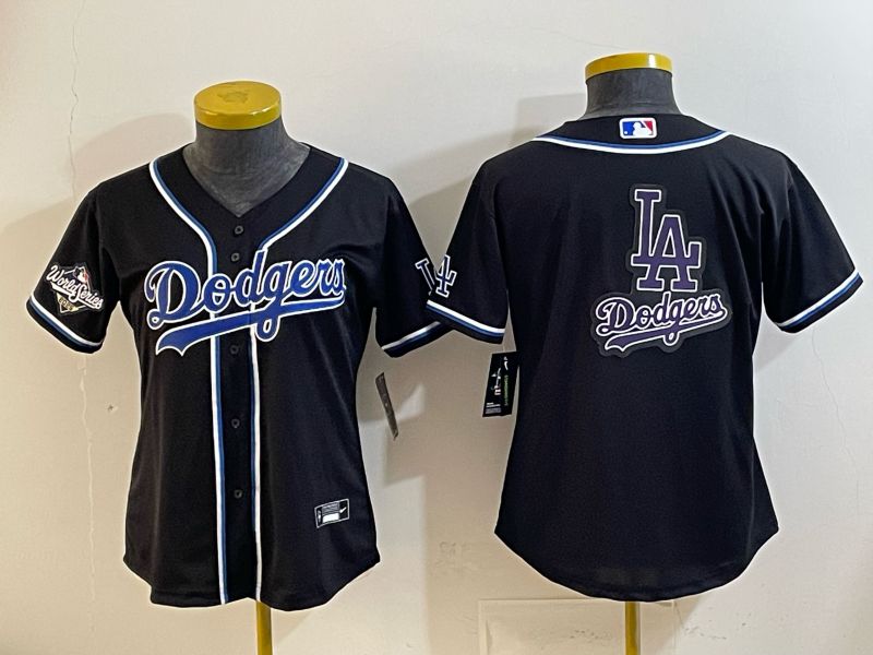Youth 2026 Los Angeles Dodgers Blank Black Game Nike MLB Jersey style 0018->youth mlb jersey->Youth Jersey